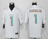 Nike Miami Dolphins 1 Tagovailoa White Vapor Untouchable Limited Jersey,baseball caps,new era cap wholesale,wholesale hats